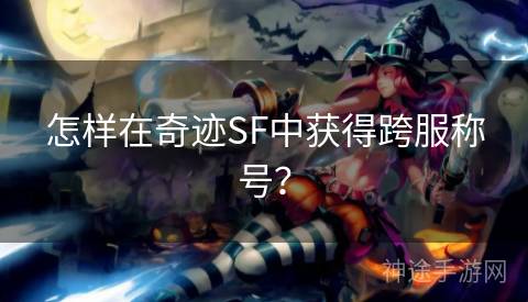怎样在奇迹SF中获得跨服称号？