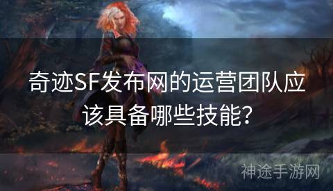 奇迹SF发布网的运营团队应该具备哪些技能？