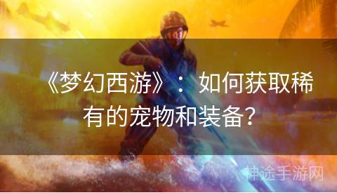 《梦幻西游》：如何获取稀有的宠物和装备？