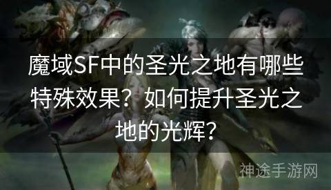 魔域SF中的圣光之地有哪些特殊效果？如何提升圣光之地的光辉？