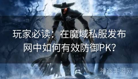 玩家必读：在魔域私服发布网中如何有效防御PK？