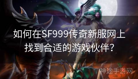 如何在SF999传奇新服网上找到合适的游戏伙伴？