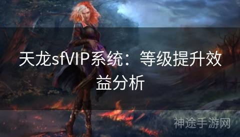 天龙sfVIP系统：等级提升效益分析