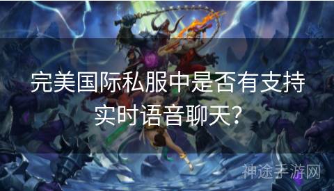 完美国际私服中是否有支持实时语音聊天？