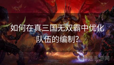 如何在真三国无双霸中优化队伍的编制？