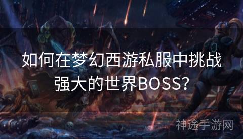 如何在梦幻西游私服中挑战强大的世界BOSS？