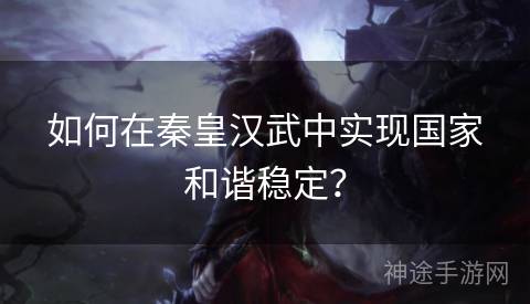 如何在秦皇汉武中实现国家和谐稳定？