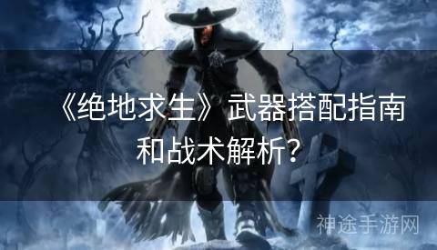 《绝地求生》武器搭配指南和战术解析？