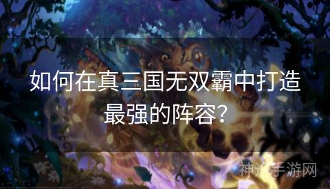 如何在真三国无双霸中打造最强的阵容？