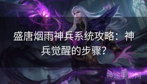 盛唐烟雨神兵系统攻略：神兵觉醒的步骤？