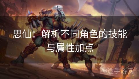 思仙：解析不同角色的技能与属性加点