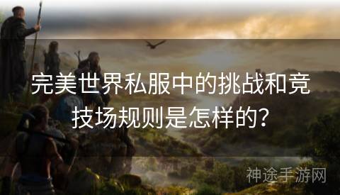 完美世界私服中的挑战和竞技场规则是怎样的？