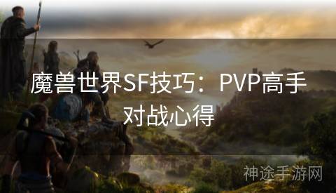 魔兽世界SF技巧：PVP高手对战心得