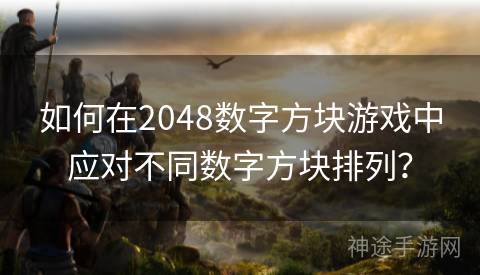 如何在2048数字方块游戏中应对不同数字方块排列？