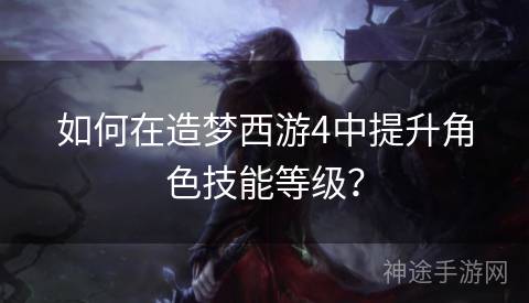 如何在造梦西游4中提升角色技能等级？