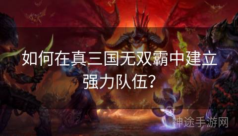 如何在真三国无双霸中建立强力队伍？