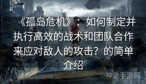 《孤岛危机》：如何制定并执行高效的战术和团队合作来应对敌人的攻击？的简单介绍