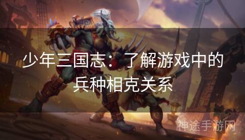 少年三国志：了解游戏中的兵种相克关系