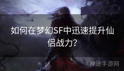 如何在梦幻SF中迅速提升仙侣战力？