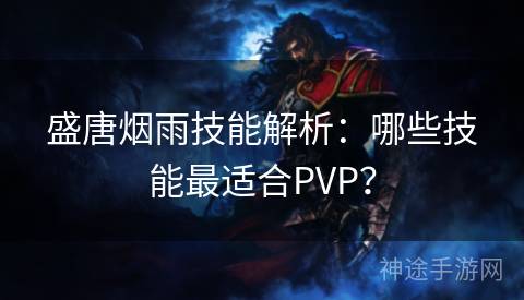 盛唐烟雨技能解析：哪些技能最适合PVP？