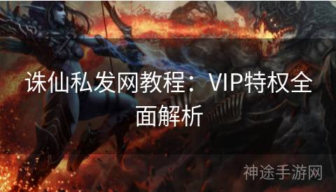 诛仙私发网教程：VIP特权全面解析