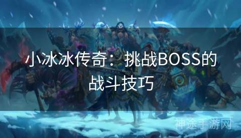 小冰冰传奇：挑战BOSS的战斗技巧