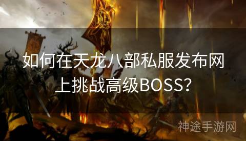 如何在天龙八部私服发布网上挑战高级BOSS？